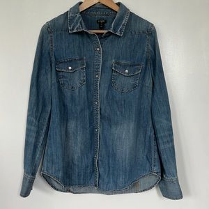JCrew denim button down. Size medium.